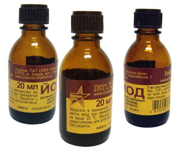 Йодная сетка для лечения шпоры