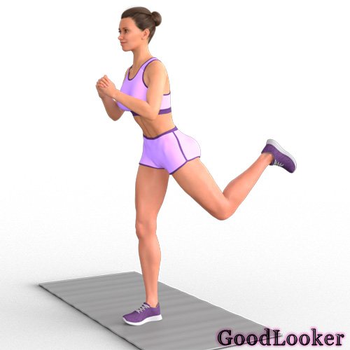 Отведение ноги назад стоя