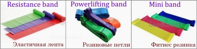 Петли, резинки, лента: отличия