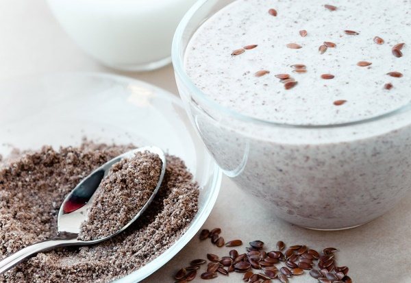 Семя льна с кефиром