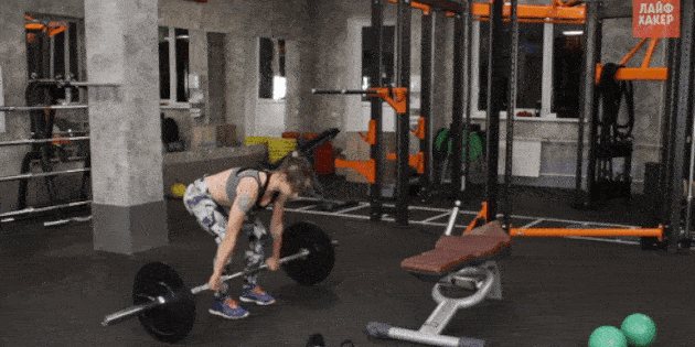 тренировки для похудения: мертвая тяга