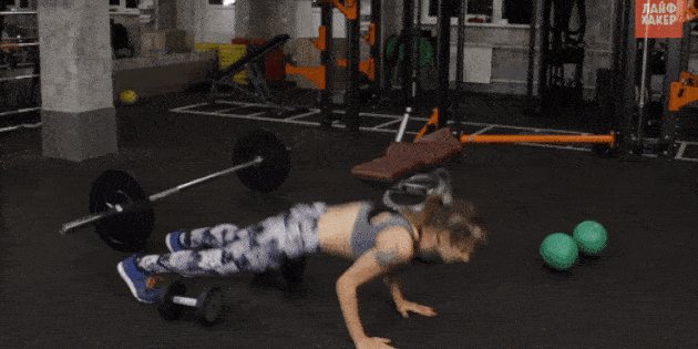 тренировки для похудения: отжимания