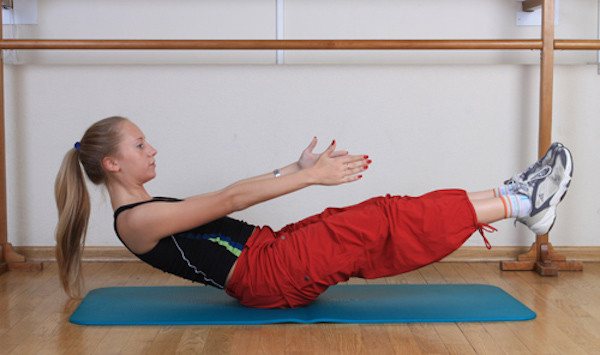 Упражнение на спине