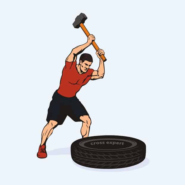 упражнения с кувалдой