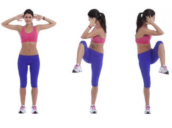 Упражнения стоя для похудения живота и боков