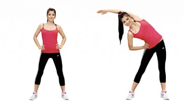 Упражнения стоя для похудения живота и боков